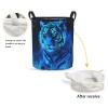 Foruidea Blue Flame Tiger Laundry Basket,Laundry Hamper,Collapsible Storage Bin, Oxford Fabric Clothes Baskets,Nursery Hamper For Home,Office,Dorm,Gift Basket view 2