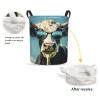 Foruidea Cool Cow Laundry Basket,Laundry Hamper,Collapsible Storage Bin, Oxford Fabric Clothes Baskets,Nursery Hamper For Home,Office,Dorm,Gift Basket, Medium view 2