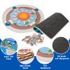 2 Pcs Montessori Educational Mat-Seasons Mat,Land and Water Mat-31.5' Round Mat with Wooden Cards of 4 Seasons and 12 Months-Mats for Kids 3-6,Interactive Learning Activities-Celebrating Birthday Toys view 3
