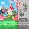 Annexfun Magnetic Blocks - 100PCS Building Blocks Unicorn Cubes - Toys for Montessori Toddler Christmas Birthday Gifts - STEM Sensory Toys for 3 4 9 10 Year Old Girl view 4