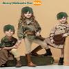 Cotiny 24 Pcs Kids Army Helmet Plastic Camouflage Hats Soldier Cap for Teen Halloween Costume Accessories Camo Party Supplies (Color Set 2) view 3