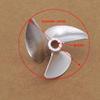 1PC RC Boat Propeller 3-Blades CNC 4mm 34mm P1.4 Submerged Prop for RC Racing Boat Mono VEE Oval Speed CAT Hydroplane view 2