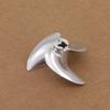 1PC RC Boat Propeller 3-Blades CNC 4mm 34mm P1.4 Submerged Prop for RC Racing Boat Mono VEE Oval Speed CAT Hydroplane view 4