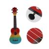 BESTonZON 1set Cartoon Painted Ukulele for Beginners Acoustic Guitar Backpack Rainbow Design Natural Starter Instrument for All Ages view 3