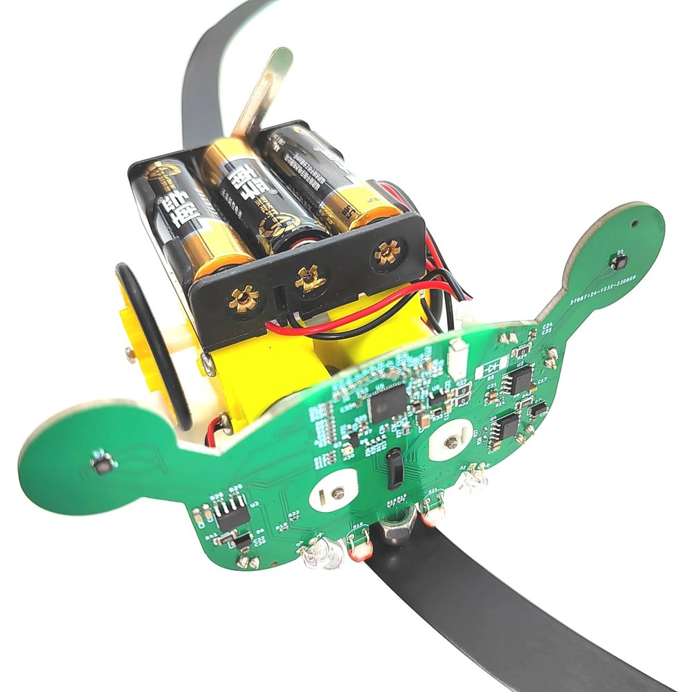 Gearotons Line Following Robot Kit Smart Robot Assembly Project Kit Obstacle Avoidance Robot with Music DIY Kit Educational Robot Toy, Medium