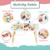 touch us Baby Activity Cubes for Kids,Toddler Activity Cubes&Activity Center Table with Wooden Bead MazesMini Toy Car,Gears&Blocks|Wooden Desk Play Table as Montessori Toy for 1 Year Old Boy Girl view 3