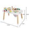 touch us Baby Activity Cubes for Kids,Toddler Activity Cubes&Activity Center Table with Wooden Bead MazesMini Toy Car,Gears&Blocks|Wooden Desk Play Table as Montessori Toy for 1 Year Old Boy Girl view 4