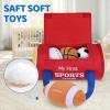 KMUYSL Baby Toys 0-12 Months, My First Sports Bag Plush Toy - 4 Sensory Balls Soft Toys with Crinkle, Rattles for 0-3-6-9-12 Month Newborn Infant, 1st Birthday for Babies Boys Girls Age 1 view 4