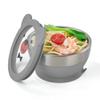 Mrs. Chou Suction Bowl and Spoon Set for Babies and Toddlers Non-Slip Silicone Suction Cups, Advanced 304 Stainless Steel Bowls, Double-Layer Insulation, and BPA-Free Lids Food-Grade Safety view 1