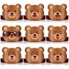 Gersoniel 24 Pcs Party Hats for Kids Paper Headbands Crown for Boys Girls, Birthday Party Decoration Favors(Bear) view 1