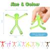 Usoway 20Pcs Mini Man Fridge Magnets, Translucent Novelty Toys for Adults Office Fun Decorative Decoration, Small Humanoid Magnetic Fidget Magnets Toys Christmas Birthday for Gifts view 2