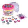 Cra-Z-Slimy 60147 Slimy Topper Jars Power Multicoloured Pre Made Fluffy Slime with Flower Themed Puffy Charms and Sequins view 2