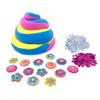 Cra-Z-Slimy 60147 Slimy Topper Jars Power Multicoloured Pre Made Fluffy Slime with Flower Themed Puffy Charms and Sequins view 3