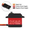 DWEII 2PACK 25KG RC Servo High Torque Servo Motors, Metal Gear, Waterproof, 180 Rotation, Compatible with 1/6-1/12 RC Cars & Robots view 3
