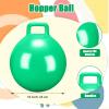 Gemscream Kids Bouncy Hopper Ball with Handle Jumping Hopping Exercise Balls for Toddlers Boys Girls Indoor Outdoors Sports School Games Exercise Gifts(18 Inch,Green) view 2