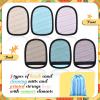 Skyley 3 Pcs Beach Sand Remover Sand Eraser Wipe Mitts with Portable Drawstring Bag Family Friendly, 2025 Summer Beach Vacation Essentials Hawaii Honeymoon Accessories European Bahamas Trip 3 Colors view 4