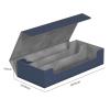 AMAMIA Card Collection Box Gaming Magnetic Deck Case Multifunction Faux Leather TCG Trading Game Holder Organizer Large Capacity Sports Play Blue view 3