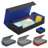 AMAMIA Card Collection Box Gaming Magnetic Deck Case Multifunction Faux Leather TCG Trading Game Holder Organizer Large Capacity Sports Play Blue view 4