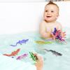 10 Pcs Alligator Animal Figure Bath Toys, Color Changing Crocodile Toy, for Kids 3 Years and up, for Themed Parties, Cake Topper, Kids Easter Basket, Stress Relief Adults view 3