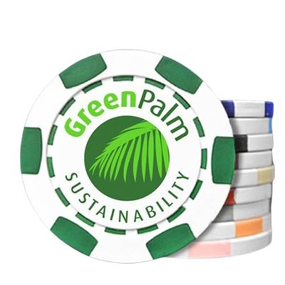6 Stripe Deluxe Custom Poker Chips, Personalized with Your Logo, Text, or Artwork - 100 Qty.