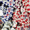 6 Stripe Deluxe Custom Poker Chips, Personalized with Your Logo, Text, or Artwork - 100 Qty. view 3