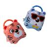 Abaodam 2pcs Tiger Shape Coin Storage Boxes Creative Coin Bank for Boy Girl Adorable Tinplate Savings Pot for Home Decoration Teaching Savings Habits view 1