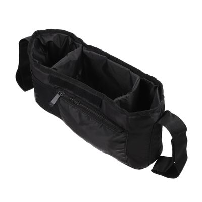 Abaodam Stroller Bag Organizer Lightweight Diaper Pouch for Easy Product Storage Wide Opening Design for Shopping and Travel Black