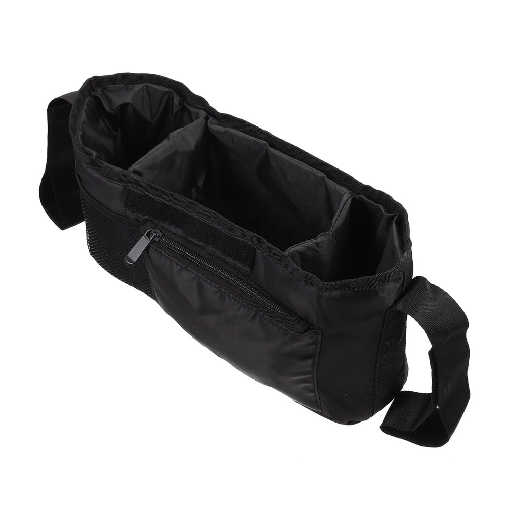 Abaodam Stroller Bag Organizer Lightweight Diaper Pouch for Easy Product Storage Wide Opening Design for Shopping and Travel Black
