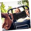 Abaodam Stroller Bag Organizer Lightweight Diaper Pouch for Easy Product Storage Wide Opening Design for Shopping and Travel Black view 3