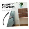 10pcs Zinc Alloy Cabinet Pulls Black Arc Shape Wardrobe Handles for Kitchen and Bathroom Design Simple Chic Appearance for Home Decor view 3