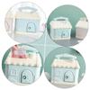 Abaodam 1pc House Shaped Piggy Bank for Boys and Girls Cartoon Coin Container Blue Cute Storage Pot for Coins and Money Encourages Saving Habits for Boy Girl's Rooms view 2