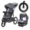 Baby Trend Expedition Zero Flat Jogger Travel System with LED Lights, Dash Grey view 1