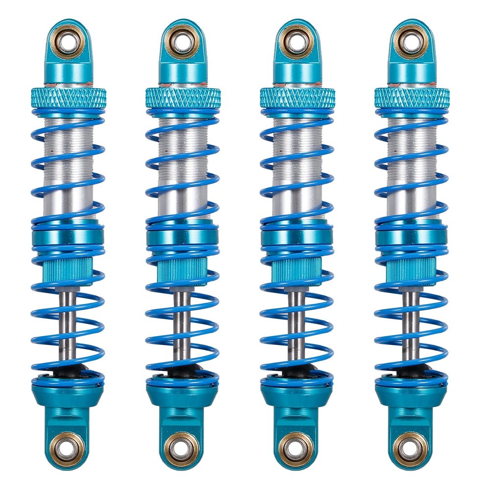 4Pcs Metal Shock Absorber Damper 70mm 80mm 90mm 100mm 110mm 120mm For RC Car Truck Crawler For Tamiya CC01 Modification accessories (Size : 100mm)