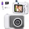 Kids Camera Toys, for Boys and Girls,JUVNAWEZ Digital Camera for Kids, Toddler Camera Christmas Birthday Toy Gifts for Kids Age 3 4 5 6 7 8 9 10 with 32GB SD Card, Video Recorder 1080P HD (White) view 1