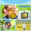 Kids Camera Toys, for Boys and Girls,JUVNAWEZ Digital Camera for Kids, Toddler Camera Christmas Birthday Toy Gifts for Kids Age 3 4 5 6 7 8 9 10 with 32GB SD Card, Video Recorder 1080P HD (White) view 4