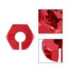 4pcs 12MM Aluminum Wheel Hex Nut with Pins Drive Hubs 4P for HSP 102042 1/10 Upgrade Parts for 4WD RC Car Modification Accessories (Color : Red) view 2
