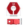 4pcs 12MM Aluminum Wheel Hex Nut with Pins Drive Hubs 4P for HSP 102042 1/10 Upgrade Parts for 4WD RC Car Modification Accessories (Color : Red) view 3