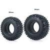 4Pcs 1.0" Soft Rubber Wheel Tires 50 * 20mm 54 * 24mm for Axial SCX24 90081 Deadbolt AXI00001 AXI00002 1/24 RC Crawler Car Modification Accessories (Color : 50mmm) view 2