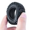 4Pcs 1.0" Soft Rubber Wheel Tires 50 * 20mm 54 * 24mm for Axial SCX24 90081 Deadbolt AXI00001 AXI00002 1/24 RC Crawler Car Modification Accessories (Color : 50mmm) view 4
