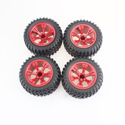 1:12 Off-Road Car Wheel Rims RC Rubber Car Tires for WLtoys 12428 WLtoys 12427 RC Toy Accessory Modification Accessories (Color : 1)