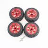 1:12 Off-Road Car Wheel Rims RC Rubber Car Tires for WLtoys 12428 WLtoys 12427 RC Toy Accessory Modification Accessories (Color : 1) view 2