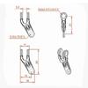 VERBANA 550 600 Helicopter Model M3 Plastic Rotor Head Radius Pull Rod Spare Part for Remote Control 3D 550 600 Heli Accessories (Color : Black) view 2