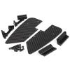 1/10 Carbon LCG Chassis Kit with Molded Bed Sliders Delrin Skid Plate Dual Servo Mount for SCX10 AR44 AR45 Capra F9 TRX4 Axle Gspeed V4 Chassis GS-FS Chassis G-Shot Chassis (Sliders) view 1