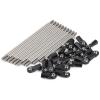 1/10 Carbon LCG Chassis Kit with Molded Bed Sliders Delrin Skid Plate Dual Servo Mount for SCX10 AR44 AR45 Capra F9 TRX4 Axle Gspeed V4 Chassis GS-FS Chassis G-Shot Chassis (Links for Capra Axle) view 1