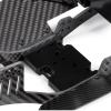 1/10 Carbon LCG Chassis Kit with Molded Bed Sliders Delrin Skid Plate Dual Servo Mount for SCX10 AR44 AR45 Capra F9 TRX4 Axle Gspeed V4 Chassis GS-FS Chassis G-Shot Chassis (Skid Plate Black) view 2