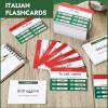 Resurhang 200 Pcs Italian Flashcards Italian Verb Conjugation Present Tense Flash Cards English for Adults Study view 4