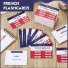 Resurhang 200 Pcs French Flashcards French Verb Conjugation Present Tense Flash Cards English for Adults Study view 3