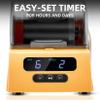 Tryes Rock Tumbler Kit Adults - Rock Polisher Tumbler with Noise Reduction Cover, Speed&Timer Control, Includes 4 Polishing Grits, Rough Gemstones, Learning Guide etc. (Yellow) view 4