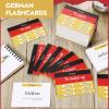 Resurhang 200 Pcs German Flashcards German Verb Conjugation Present Tense Flash Cards English for Adults Study view 3