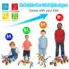 Kids STEM Building Toys for 3 4 5 6 7 8+ Year Old Boy Girl Birthday Gift, 125 Pcs Preschool Classroom Educational Building Blocks Stem Kits Activities Ages 3-5 4-8 5-7 6-8 Engineering Creative Games view 2